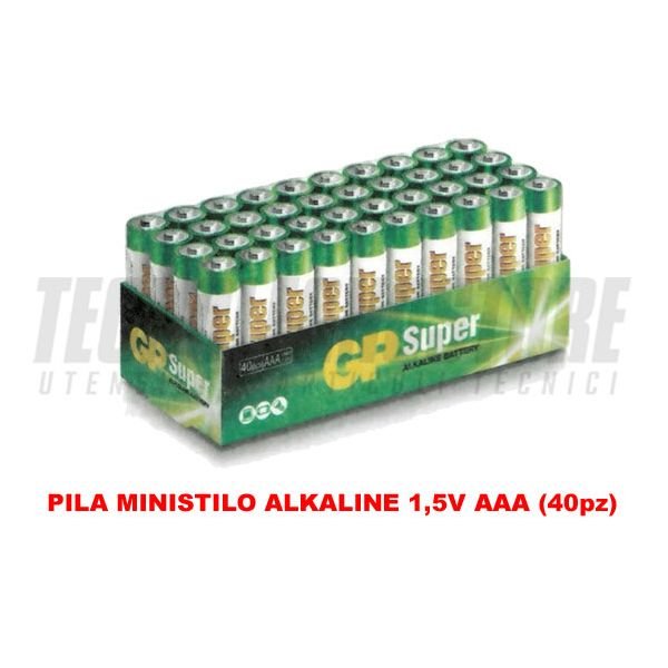 PILA MINISTILO ALKALINE 1,5 V AAA (40pz)